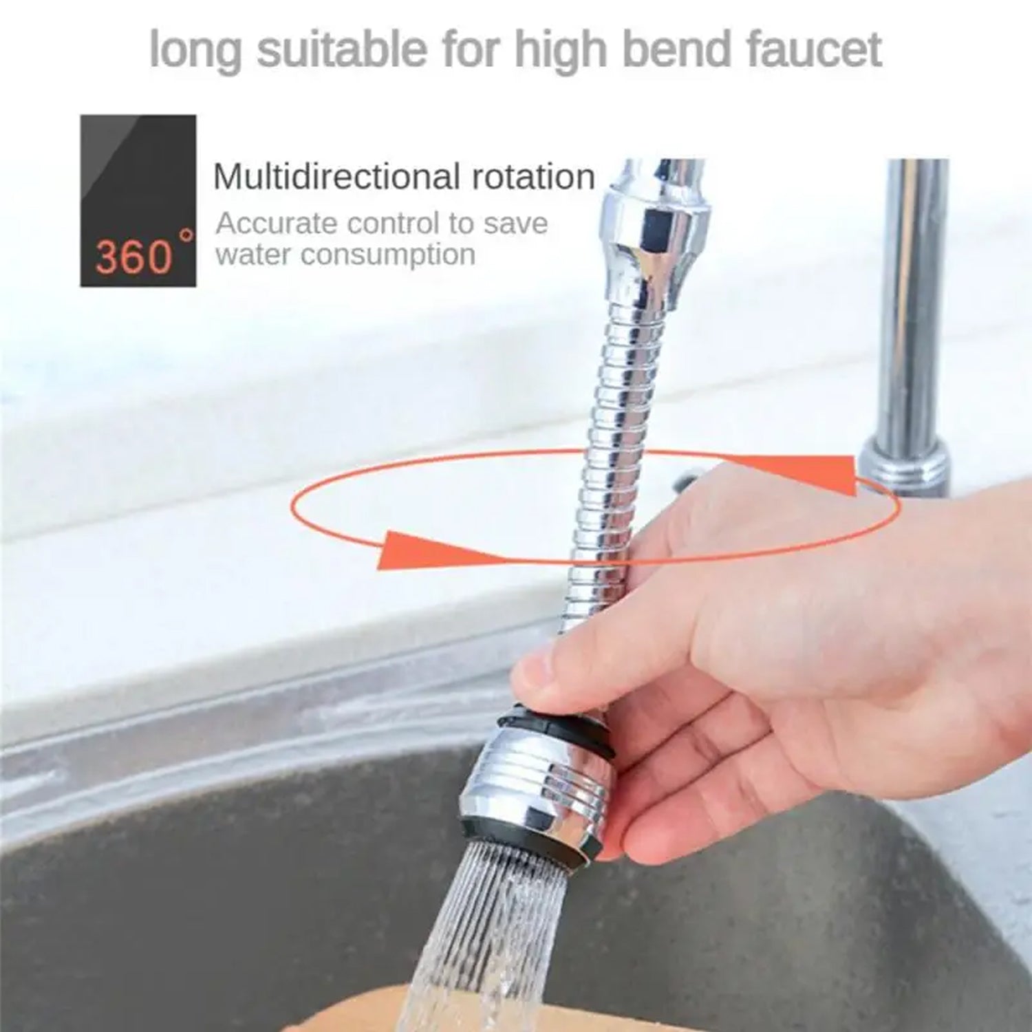 0550 Tap Spray Head Kitchen Faucet Extender Universal Faucet Spray Head Adapter Faucet Sprayer Attachment Jaywayne Kitchen Faucet Sprayer Movable Kitchen Faucet Head 360° Rotatable Anti -Splash Tap Water Saving Faucet for Kitchen (1 Pc) 0550 Tap Spray Head Kitchen Faucet Extender Universal Faucet Spray Head Adapter Faucet Sprayer Attachment Jaywayne Kitchen Faucet Sprayer Movable Kitchen Faucet Head 360° Rotatable Anti -Splash Tap Water Saving Faucet for Kitchen (1 Pc)